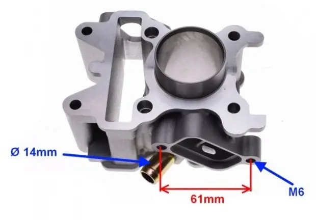 Set motor scuter Yamaha Vino 50cc (racire pe apa) 42mm - imagine 3