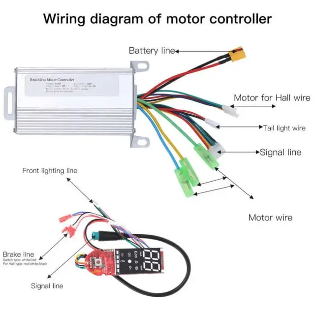 Sistem electronic trotineta electrica 350w (model 2) - imagine 2