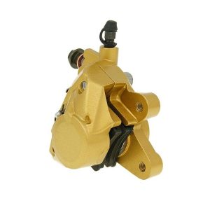 Etrier frana fata Gilera Runner - MBK Booster - Ovetto - Nitro - Peugeot Speedfight - Yamaha - Neos - Aerox 2T 50cc - culoare: auriu