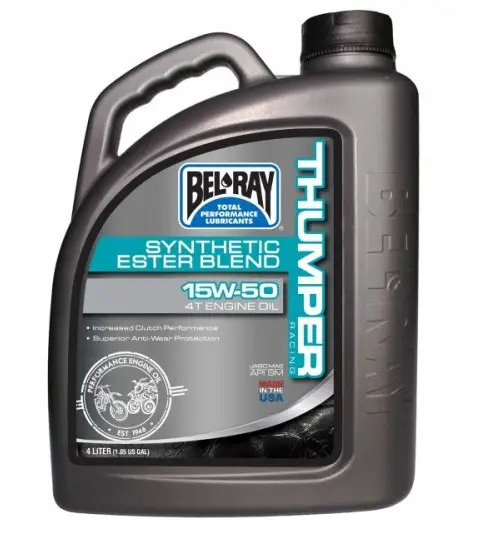 Ulei Bel-Ray Thumper Synthetic Ester Blend 15W-50 4L(pentru motoare 4T)