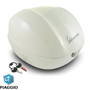 Cutie bagaj originala Vespa Primavera (13-) - Sprint (14-) 50-125-150cc – culoare: alb (white – Monte Bianco 544) – 32 Litri