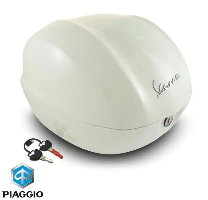 Cutie bagaj originala Vespa Primavera (13-) - Sprint (14-) 50-125-150cc – culoare: alb (white – Monte Bianco 544) – 32 Litri