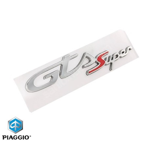 Sigla scris „GTS Super” laterala originala Vespa GTS Super (17-22) - GTS Super HPE 4T LC 125-300cc - montaj lateral
