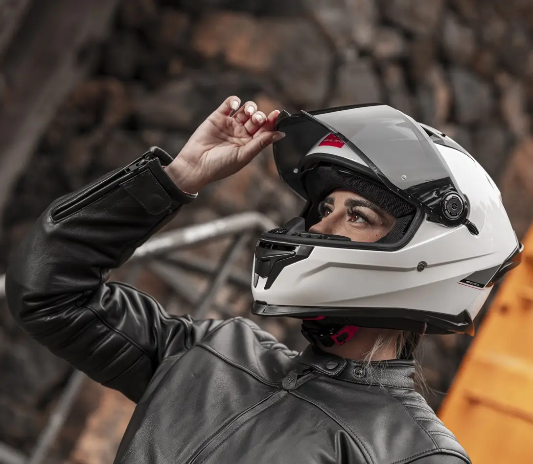 Casca integrala pentru scuter - motocicleta MT Braker SV A0 alb lucios (ochelari soare integrati) – tip viziera: MT-V-28B – DKS435 – punctaj maxim SHARP Test – 5 stele S (55/56cm) - imagine 13
