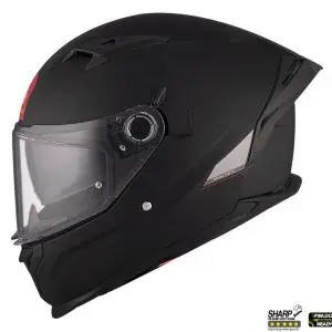 Casca integrala pentru scuter - motocicleta MT Braker SV A1 negru mat (ochelari soare integrati) – tip viziera: MT-V-28B – DKS435 – punctaj maxim SHARP Test – 5 stele M (57/58cm)