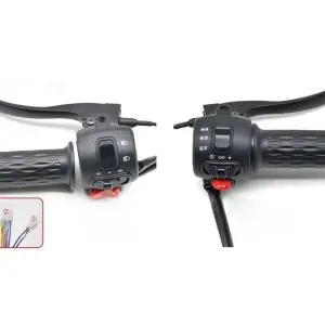 Acceleratie + comenzi lumini scuter electric