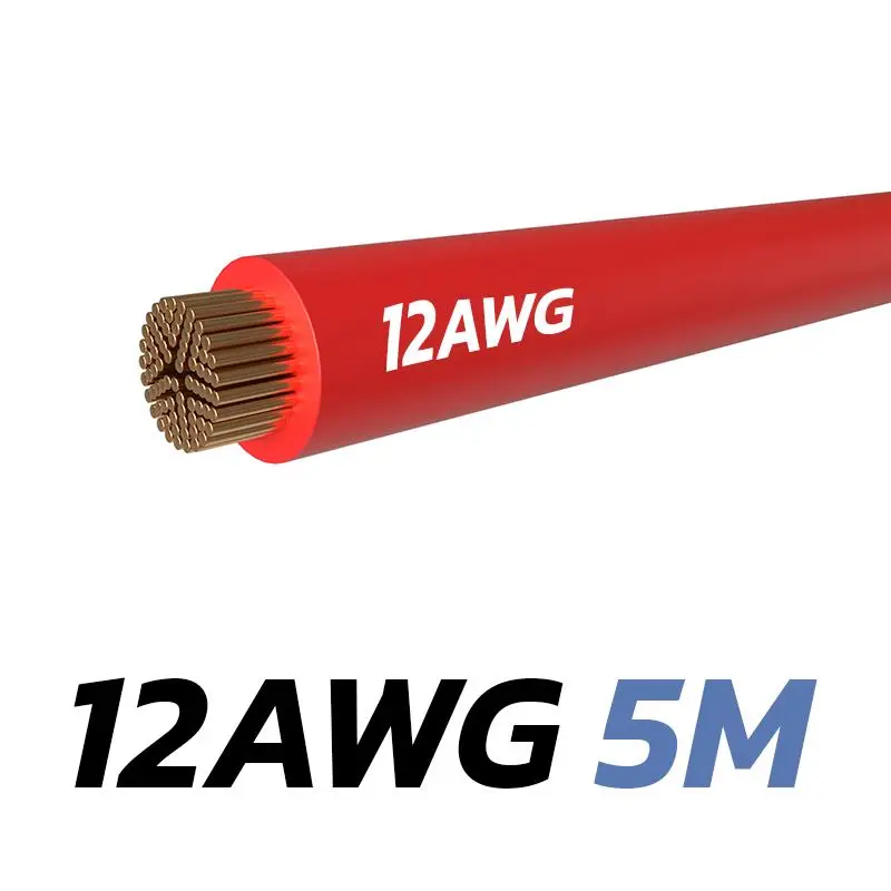 Cablu roșu 12 AWG - 5M - imagine 2