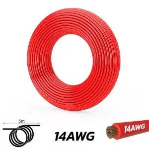 Cablu roșu 14 AWG - 5M