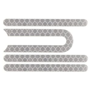 Set 4 stickere reflectorizante trotineta Xiaomi (gri)