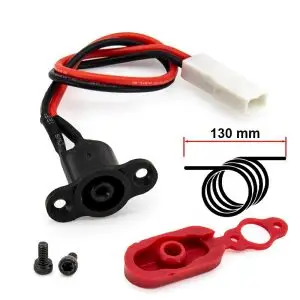 Mufa Port de încărcare 8 mm cu capac din silicon pentru trotitneta electrica Xiaomi M365 și Pro