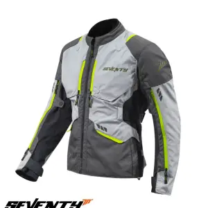 Geaca (jacheta) barbati pentru scuter - motocicleta ADV/Touring Seventy all season/iarna model SD-JT67 Tanami culoare: negru/gri/galben fluor Negru/gri/galben fluor L
