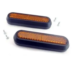 Ornament roată din spate pentru trotitneta electrica Xiaomi S1, Essential și Pro2 reflector galben
