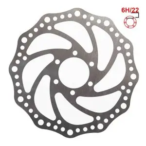 Disc de frana trotineta electrica 160 mm 6h argintiu - 48 mm