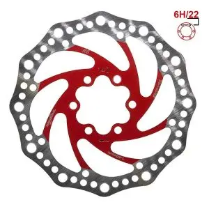 Disc de frana trotineta electrica R6.1 140 mm rosu