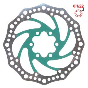 Disc frana R6.1 140mm 6H verde