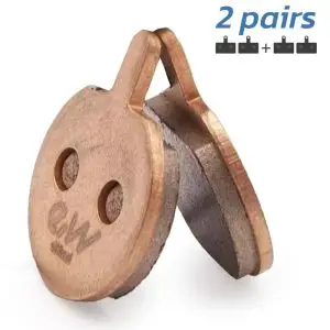 Plăcuțe de frână CT004-S sinterizate rotunde cu știft [Ewheel] - 2 buc