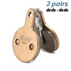 Plăcuțe de frână CT009-S sinterizate rotunde cu știft [Ewheel] - 2 buc