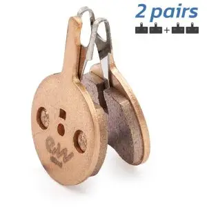 Plăcuțe de frână CT010-S sinterizate rotunde cu știft [Ewheel] - 2 buc