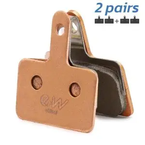 Plăcuțe de frână trotinete Kukirin G2 sinterizate dreptunghiulare- 2 seturi in cutie