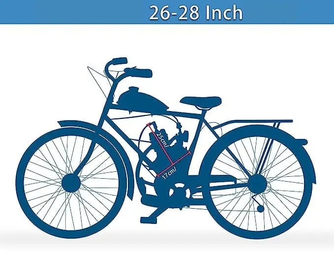 Kit motor bicicleta 80 cc 2 TIMPI (GRI) - imagine 3