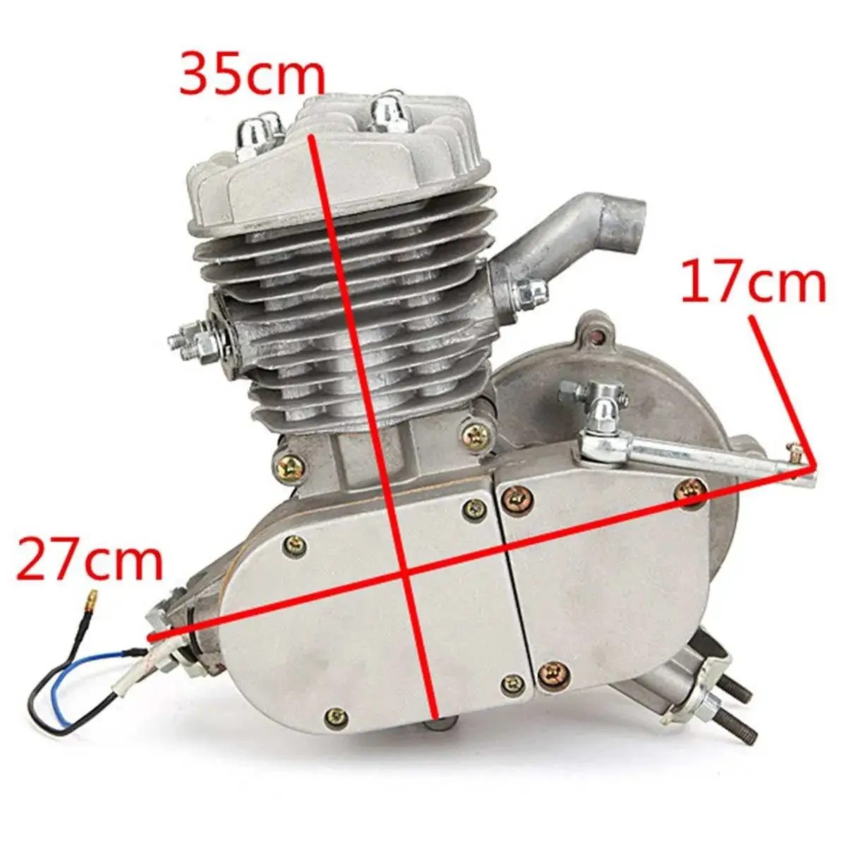Kit motor bicicleta 80 cc 2 TIMPI (GRI) - imagine 4