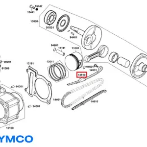 Patina mobila distributie originala Kymco Bet&Win - Grand Dink - Grand Vista - KXR - Maxxer (Quad) - MXU (Quad) - People - XCiting 250cc