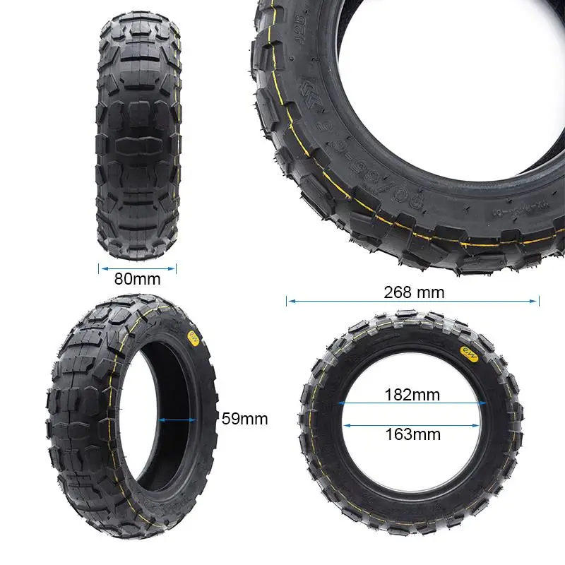 Anvelopă pentru trotineta electrică, fără cameră (tube less) Offroad 90/65-6.5, negru | Motorevolution - imagine 2