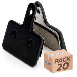 Set plăcuțe de frână Kukirin RT004-R rășină dreptunghiulară cu știft - 20 buc