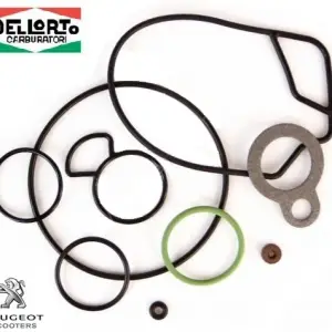 Set garnituri carburator original (Dellorto) Peugeot Elyseo - Speedfight - Speedfight WRC - X-Race - Vivacity - Trekker 2T 100cc