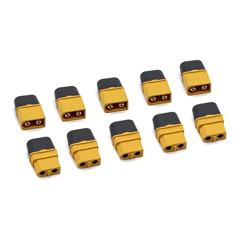 Conector trotineta electrica cu protectie Amass XT60 – Pachet de 5 perechi tată si Pachet de 5 perechi mamă