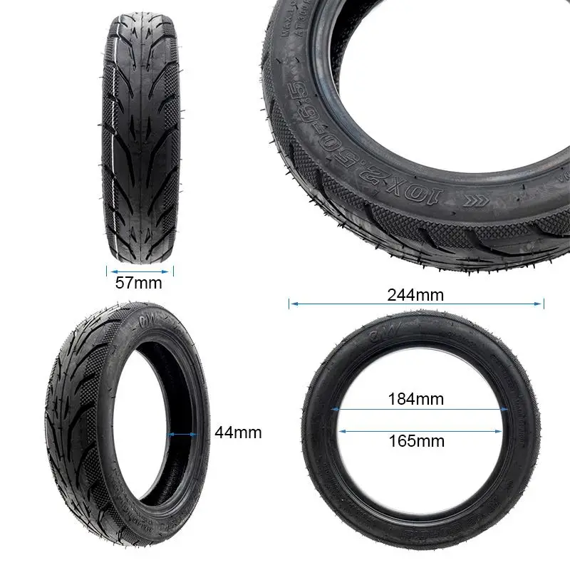 Anvelopă trotineta electrică, fără cameră, Tubeless Cityroad 10x2.50-6.5, negru | Motorevolution - imagine 2