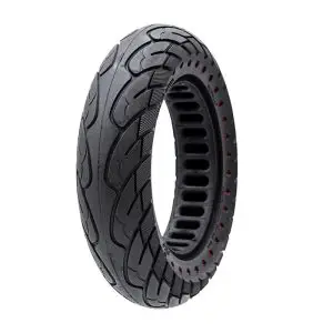 Anvelopă plină, pentru trotineta electrică, 10x2.5-6.1/B34, negru cu puncte roșii, eWheel | Motorevolution