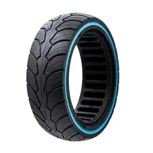 Anvelopă plină 8x2.5-6.1/B58, pentru trotineta electrică Dualtron Mini, negru cu linie albastră | Motorevolution