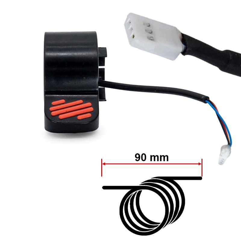 Frână electrică/deplasare pe gaz L pentru seria NINEBOT Es Y e - Roșu - imagine 2