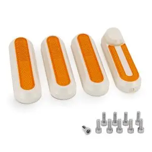 Set ornamente reflectorizante trotineta Xiaomi alb cu reflector galben
