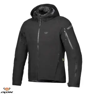 Geaca (jacheta) barbati pentru scuter - motocicleta Touring/Adventure/Urban Ixon All season model Burning MS culoare: negru (geaca laminata; waterproof si pe exterior) 4XL