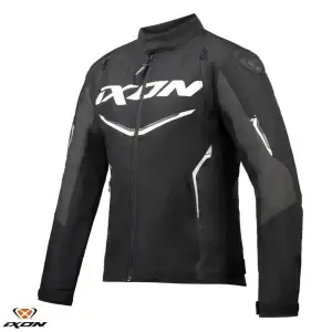 Geaca (jacheta) barbati pentru scuter - motocicleta Racing/Roadster Ixon vara model Cordolo MS culoare: negru/antracit/alb Negru/antracit/alb XL