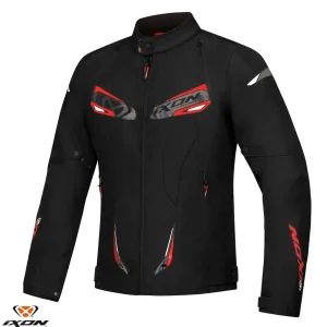 Geaca (jacheta) barbati pentru scuter - motocicleta Racing/Roadster Ixon All season model Caliber WP MS culoare: negru/alb/rosu Negru/alb/rosu 3XL