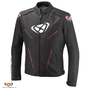 Geaca (jacheta) barbati pentru scuter - motocicleta Roadster Ixon All season model Prodigy WP MS culoare: negru/alb/rosu Negru/alb/rosu XL
