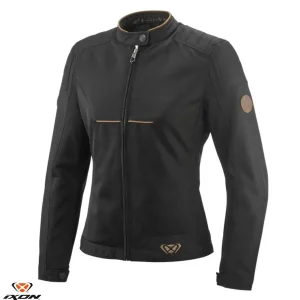 Geaca (jacheta) femei pentru scuter - motocicleta Urban/Heritage Ixon vara model Cornet WP LS culoare: negru/maro Negru/maro XL