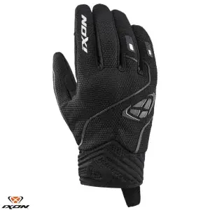Manusi femei pentru scuter - motocicleta Roadster vara Ixon model Hurricane 2 LS culoare: negru/alb – degete tactile S (7/8)