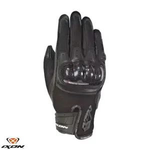 Manusi femei pentru scuter - motocicleta Roadster vara piele/textil Ixon model RS Rise Air LS culoare: negru – degete tactile L (9/10)