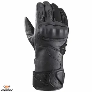 Manusi barbati pentru scuter - motocicleta Racing vara piele Ixon model Thund MS culoare: negru – degete tactile XL (10/11)