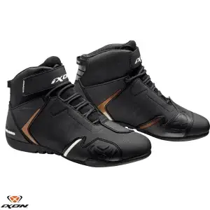 Ghete pentru scuter - motocicleta Roadster femei All Season Ixon model Gambler WP LS culoare: negru/gold (auriu) (100% waterproof) 36