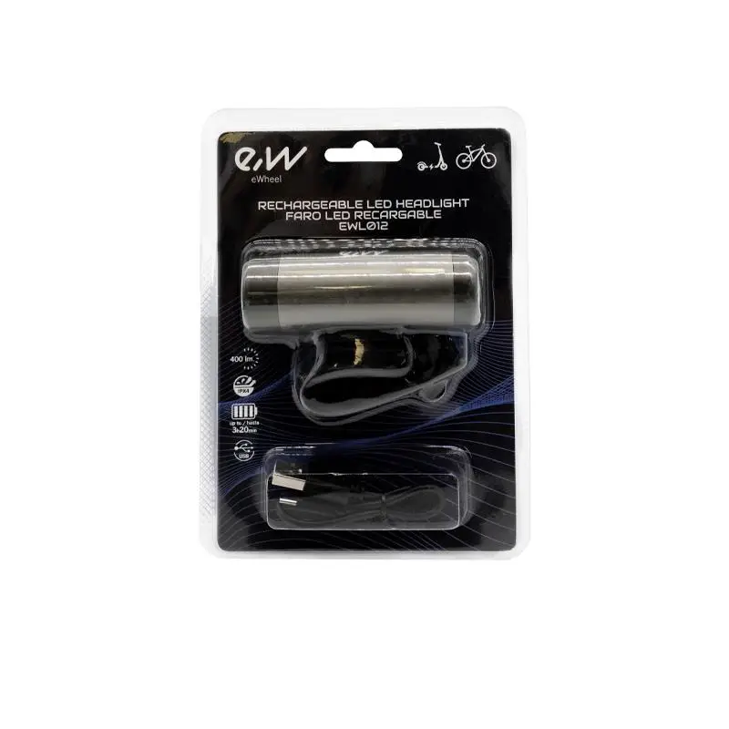 Lumina far LED reincarcabil trotineta, bicicleta electrica 400 Lumeni EWL012 - imagine 5