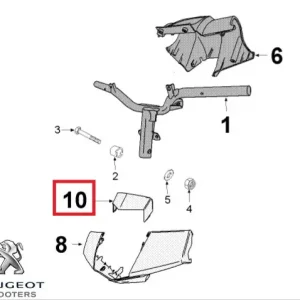Carena (masca) far originala Peugeot Vivacity 3 L â€“ Vivacity 3 L Sportline 2T - Vivacity 3L 4T 50cc (alba)