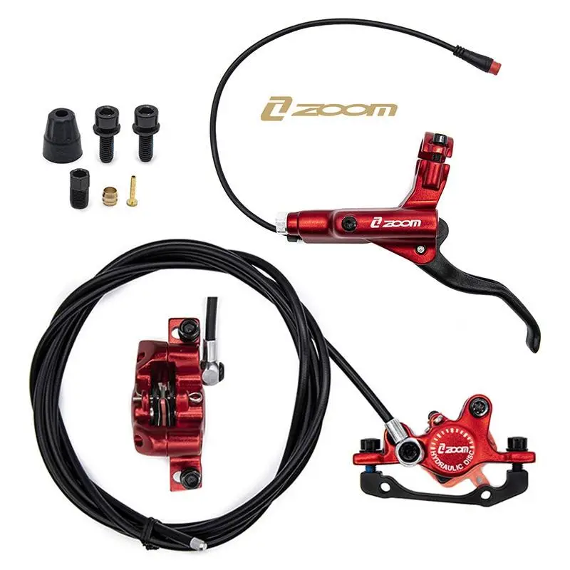 Kit frana hidraulica trotineta electrica Zoom CR-3 rosu model 1 - imagine 4