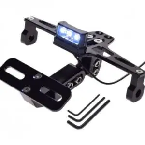 Suport numar inmatriculare moto universal (negru)