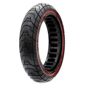 Cauciuc plin pentru trotineta electrică, 9.2 x 2-6.1/B34, negru cu linie roșie | Motorevolution