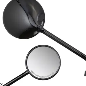 Oglinda (retrovizor) dreapta originala Vespa GTS - GTS Super - GTS Super iGet - GTS Tech (14-20) 4T LC 125-300cc - culoare: negru